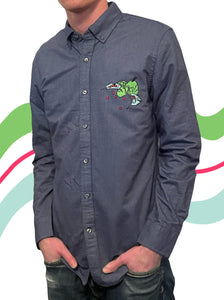 Hungry hungry hippos embroidered shirt